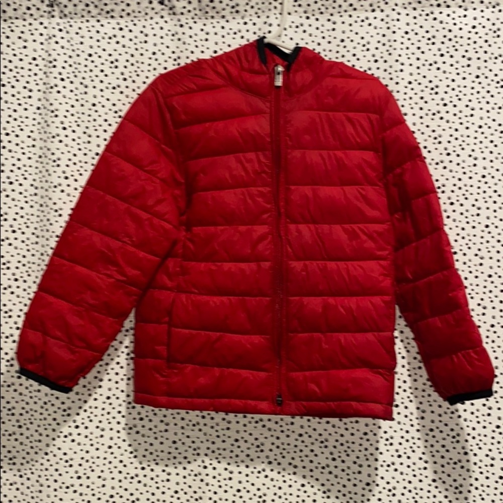 Gap Kids Red Puffer Coat, size 5, with hood